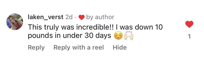 Client testimonial